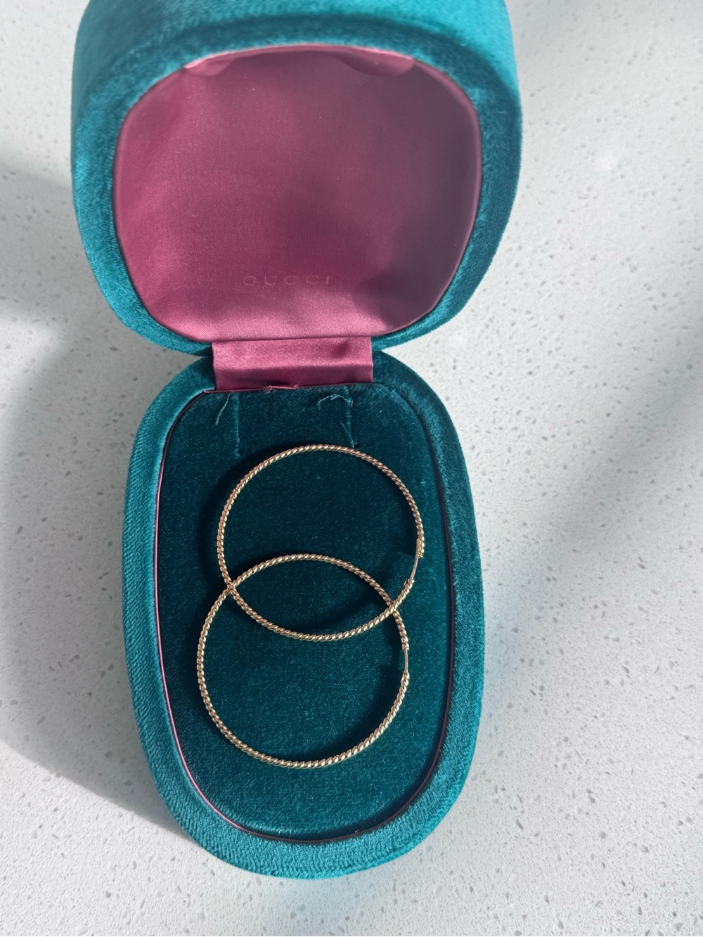 Gucci Gold-Tone Twisted Hoop Earrings - 18k Gold  Le Marche des Merveilles